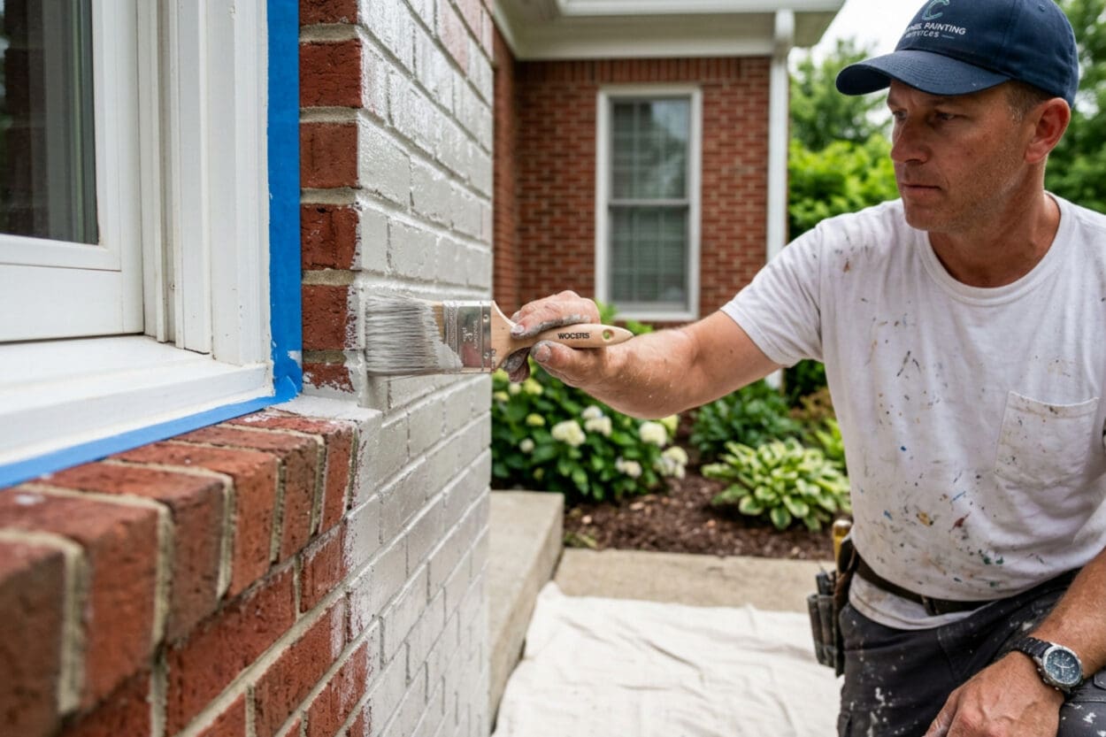 brick house exterior paint