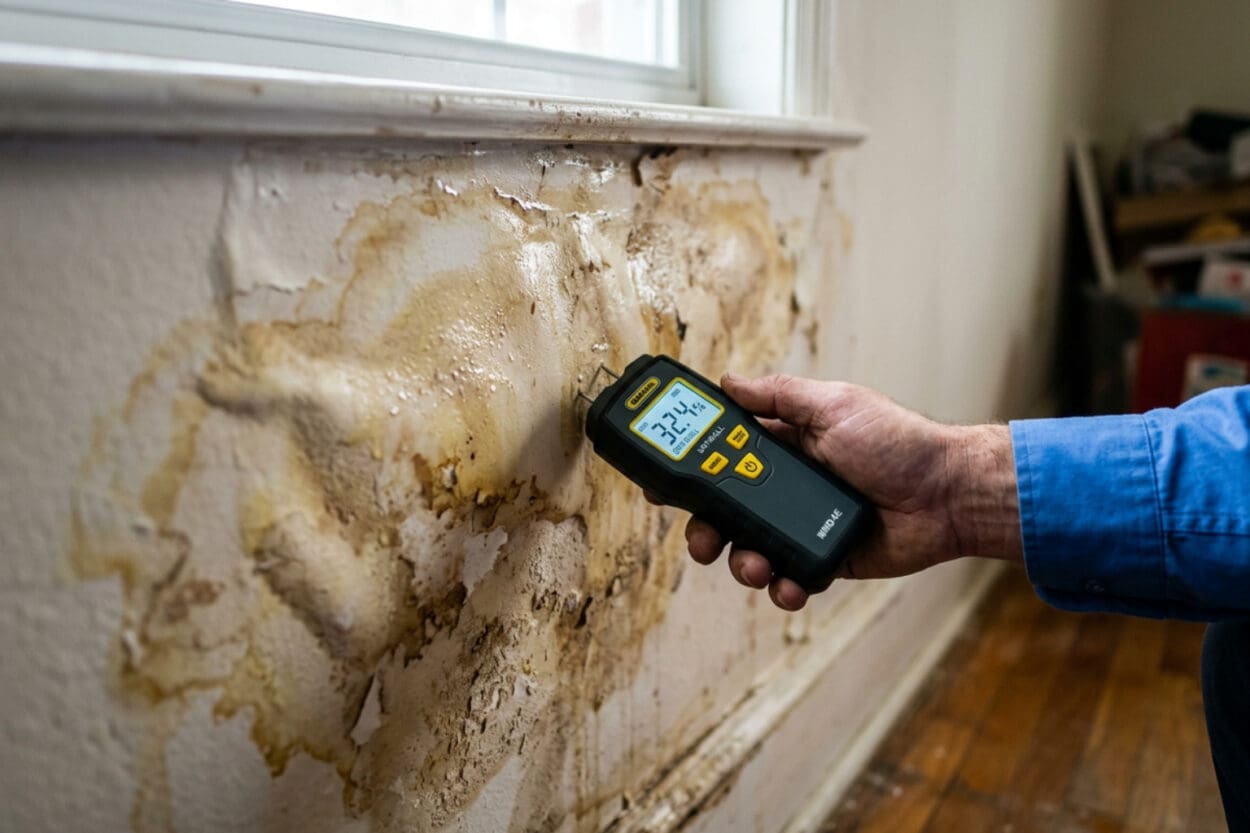 Drywall repair after water damage