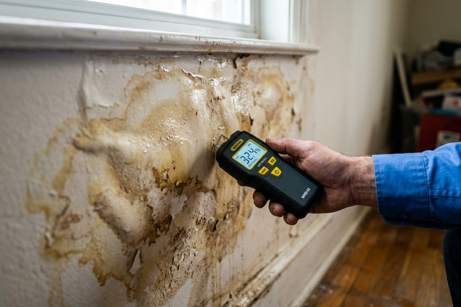 Drywall repair after water damage