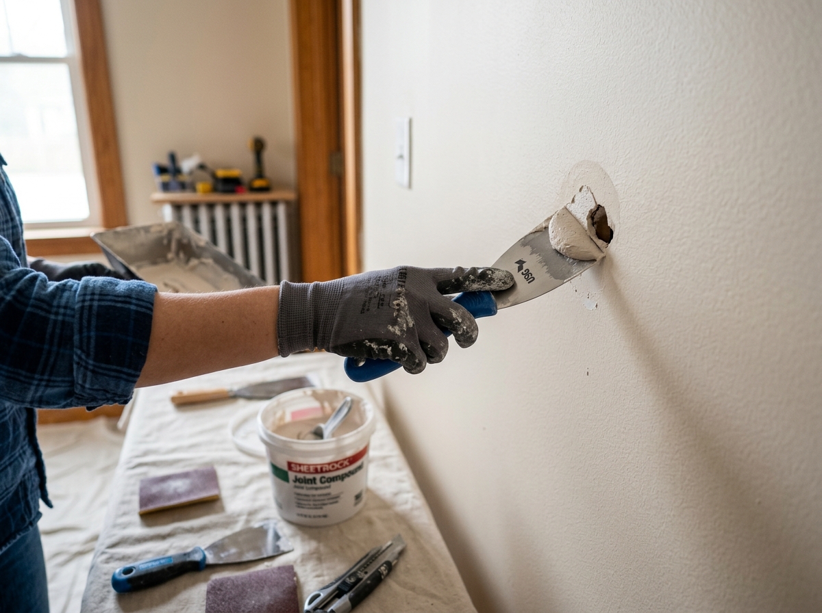Drywall fix small holes