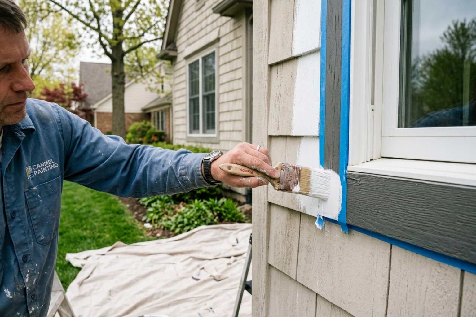 Carmel home exterior repaint